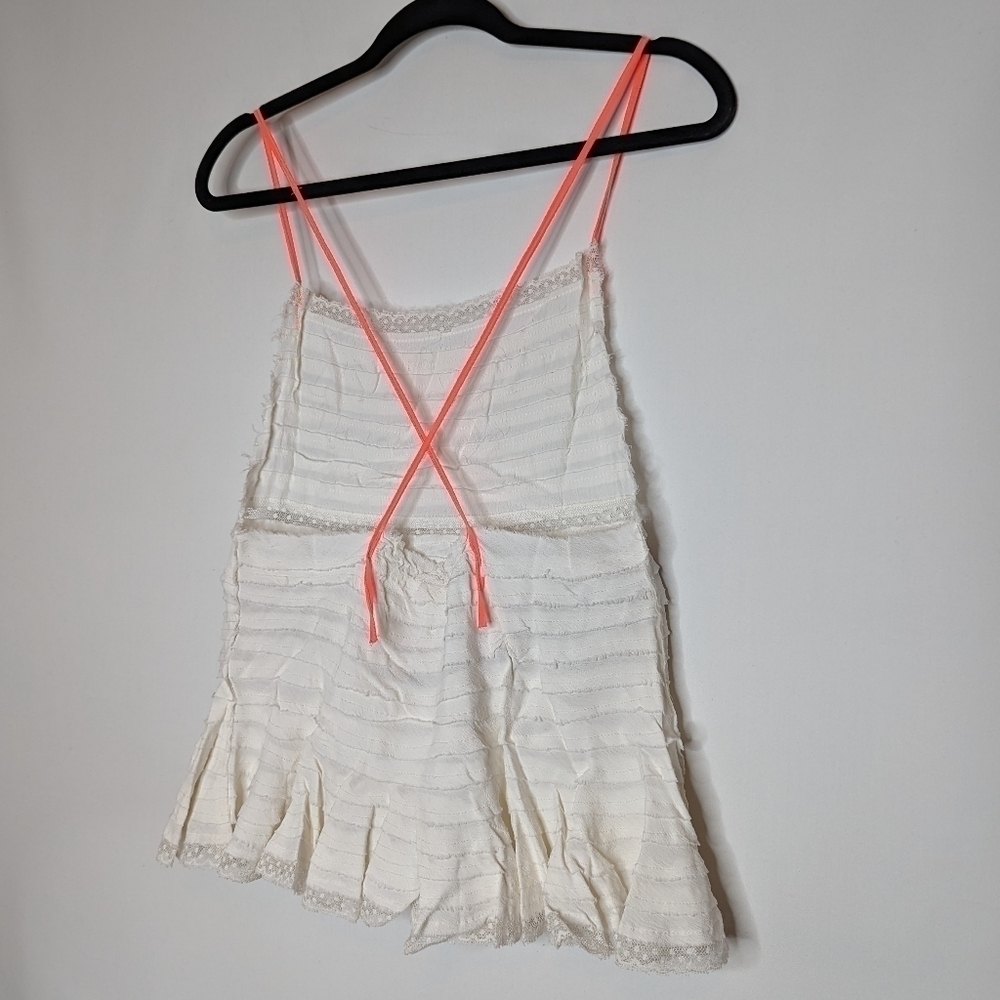 FP One White Lace Cross Top Neon Straps - Picture 9 of 10